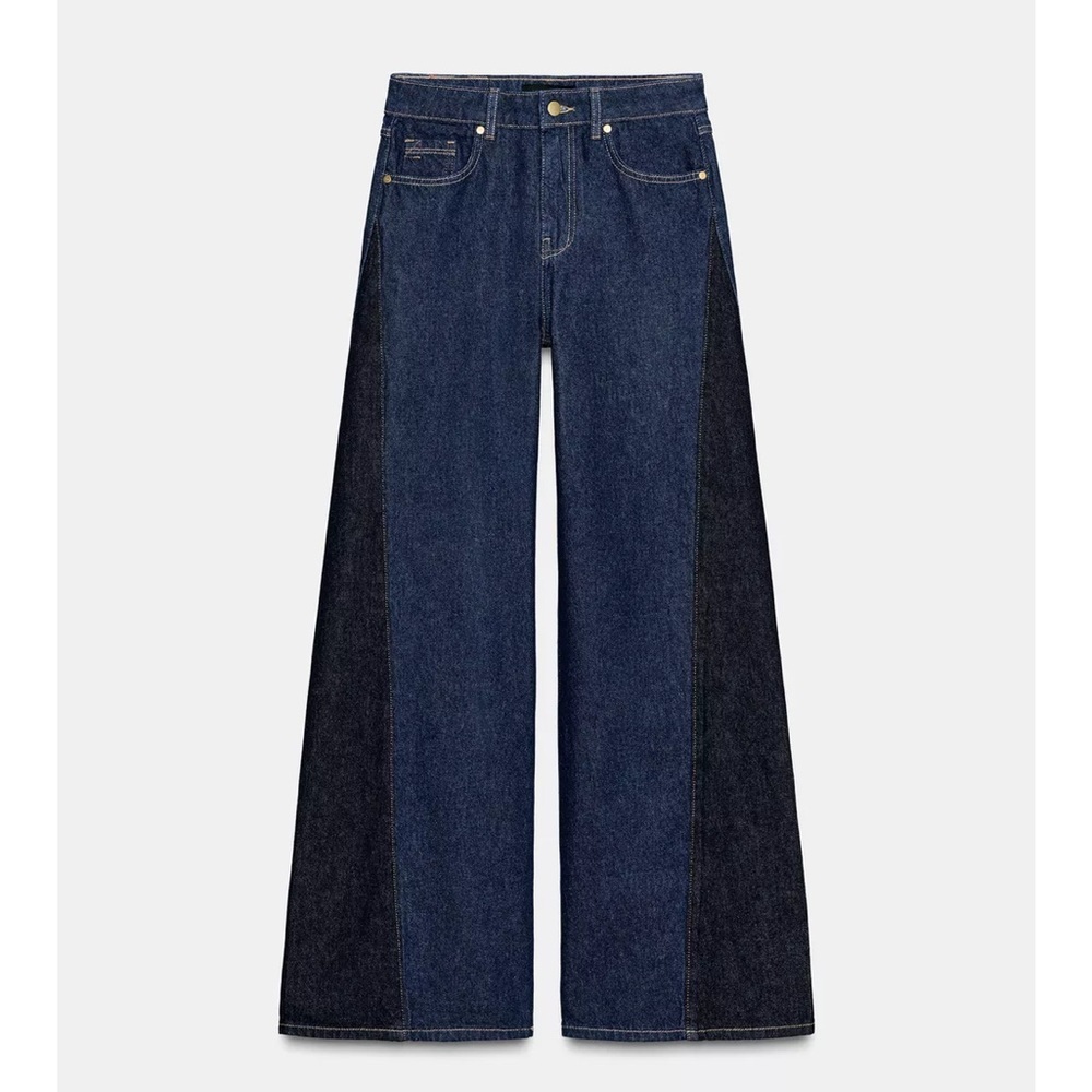 NEW FALL 🍁 ZARA high-waist jeans combination design USA 8/ EUR 40
🚨NO DISCOUNT - Picture 5 of 11